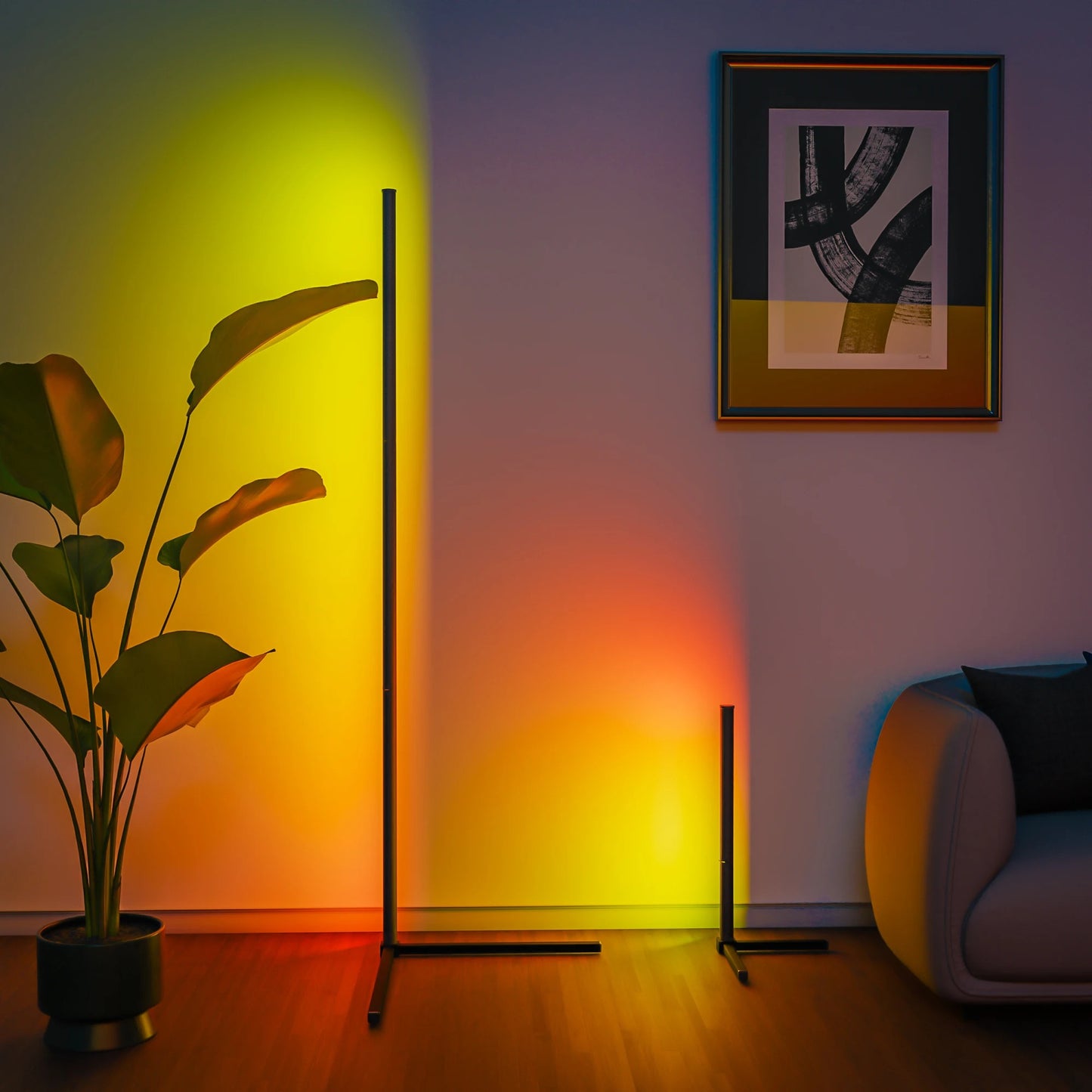 HomeGadget™ Smart RGB floor lamp with music sync