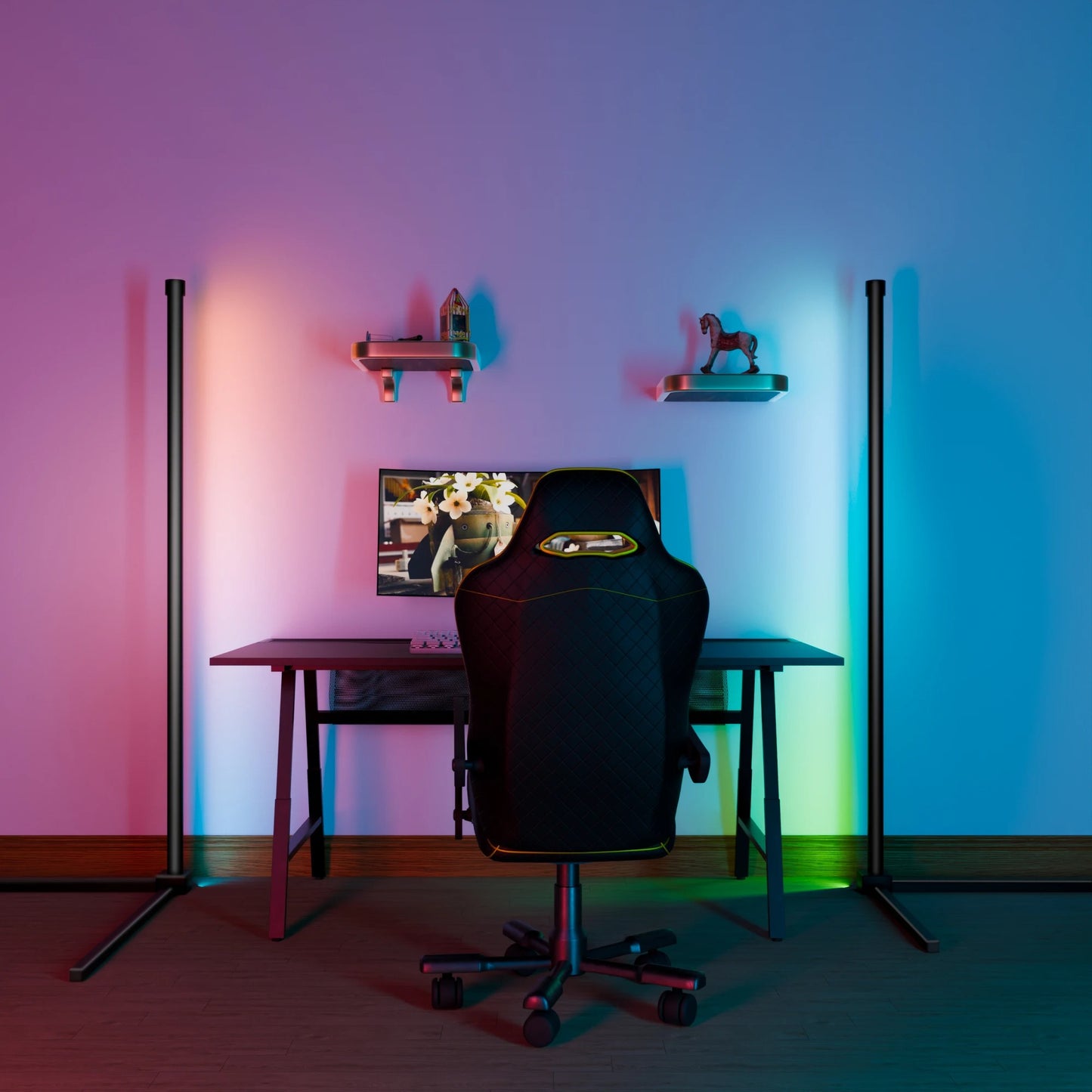 HomeGadget™ Smart RGB floor lamp with music sync