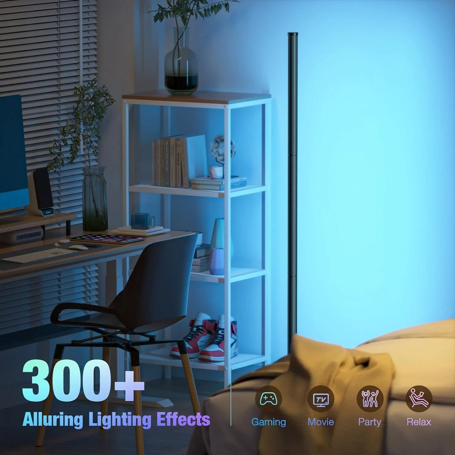 HomeGadget™ Smart RGB floor lamp with music sync